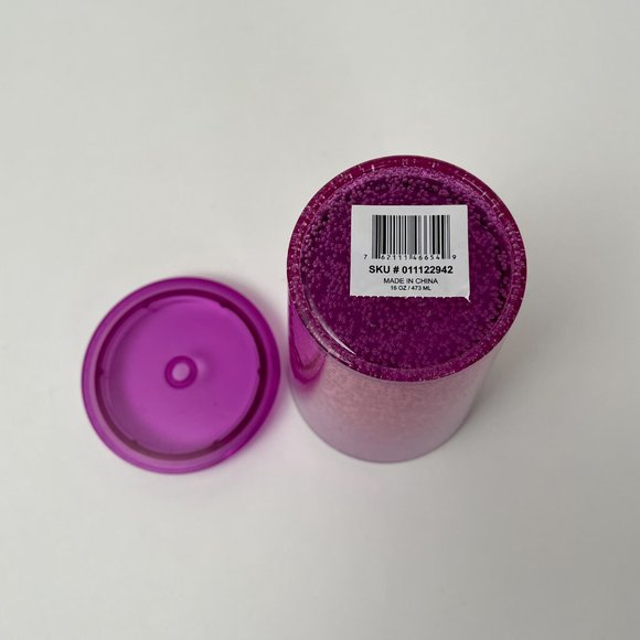 NEW Starbucks Purple Red Bubble Ombre Reusable Grande Thermal Cup, Summer 2021 - Picture 4 of 5